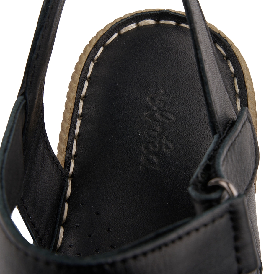 Sandales en cuir femme Apolena, noir