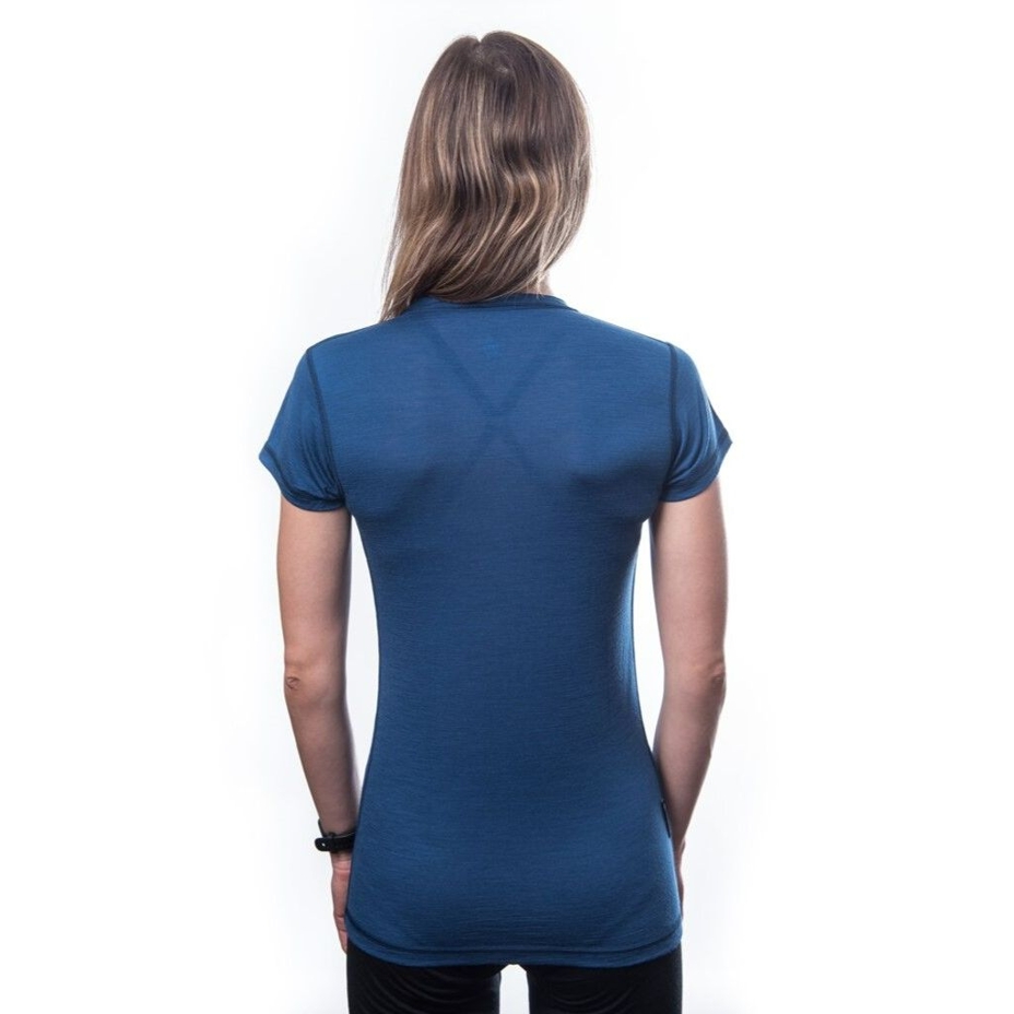 T-shirt fonctionnel pour femme Sensor Merino Air, bleu foncé