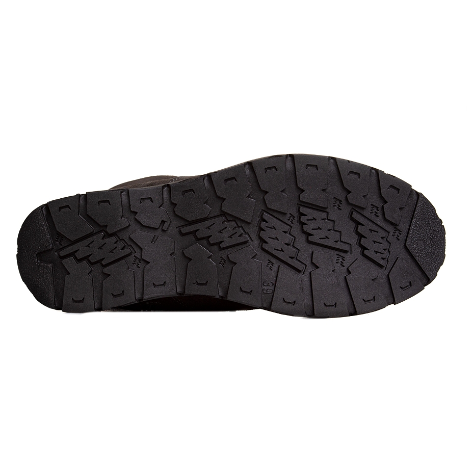 Bottes en cuir pour femmes avec la laine de mouton Magda, gris