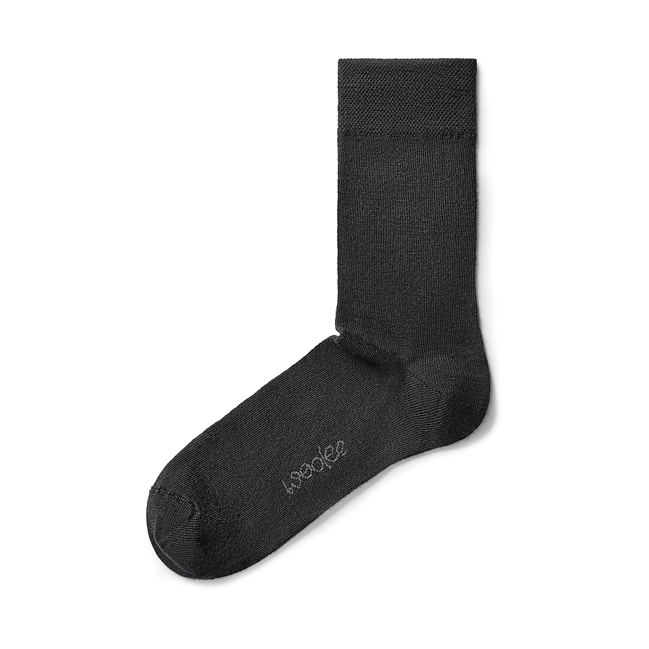 Chaussettes en laine mérinos toutes saisons, noir