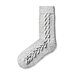 Chaussettes traditionnelles en laine de mouton Merino gris