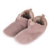 Chaussons en cuir avec laine de mouton Andy, beige