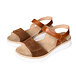 Sandales en cuir pour femmes Veronika, brun