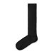 Chaussettes hautes en laine de mouton mérinos avec bords de santé, noir