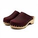 Sabots anatomiques pour femmes avec rivets, rouge