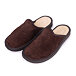 Pantoufles d'été en cuir pour hommes, marron