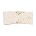 Bandeau croisé en laine mérinos Supersoft, naturel