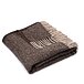 Plaid en laine de mouton Woolee, marron