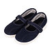 Ballerines confortables pour femmes avec velcro, bleu